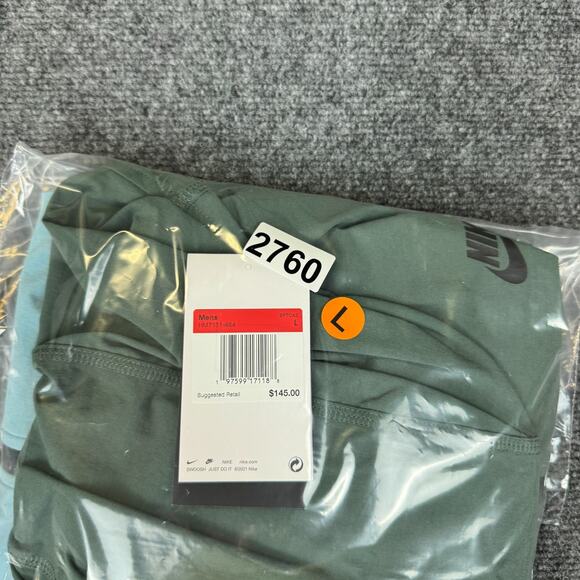 Nike Tech Mens Large Full Zip Woven Jacket Hooded Blue Green HM7151-464 NWT - Picture 12 of 12